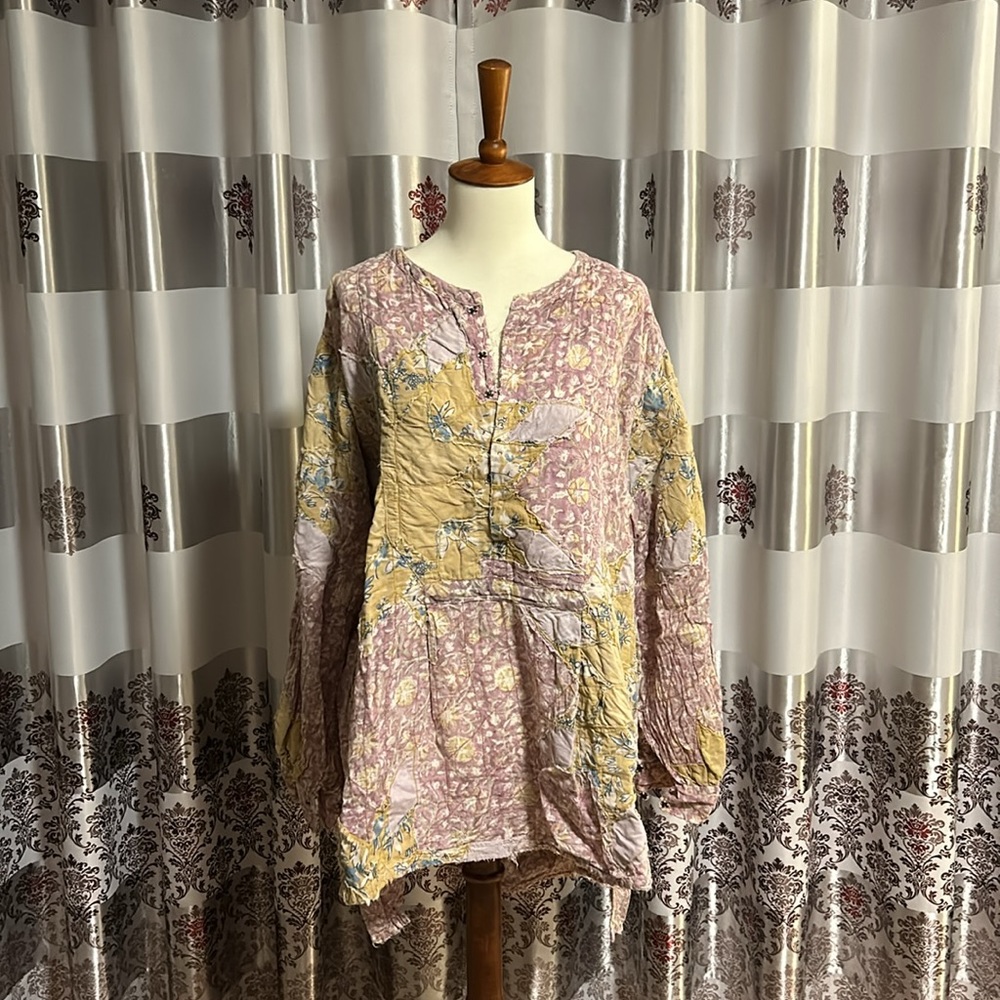 MAGNOLIA PEARL Quilt work Sunni top